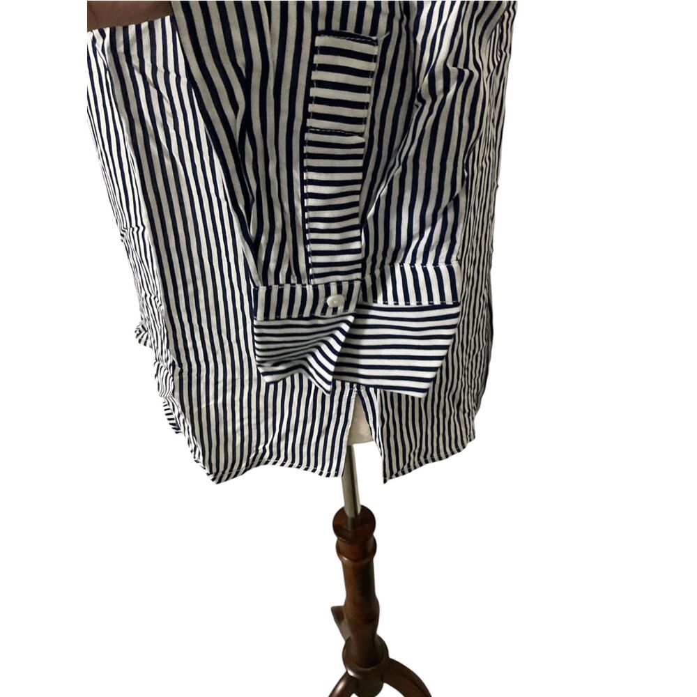 Philosophy Blue Striped Button Down Shirt Sz XS - Picture 6 of 13